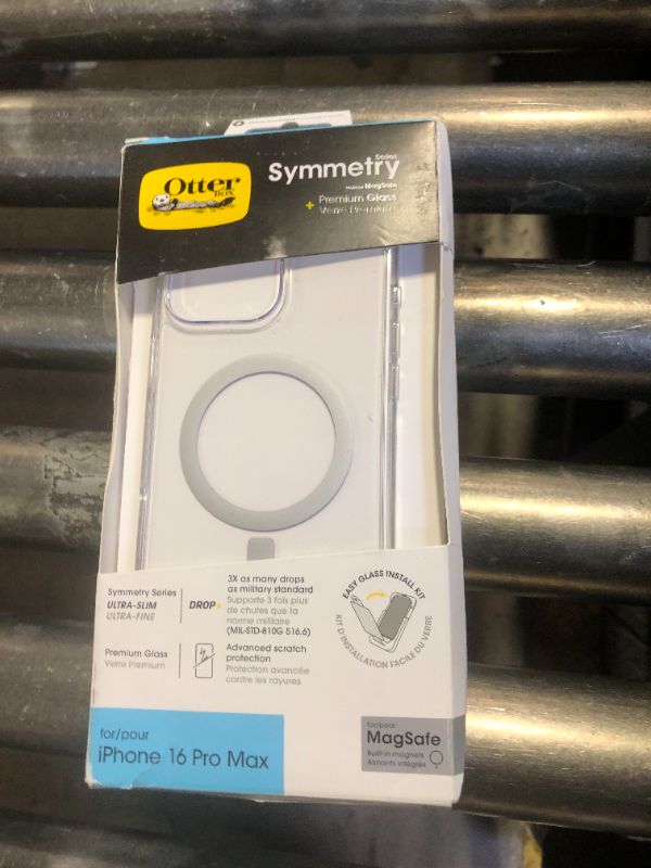 Photo 1 of OtterBox iPhone 16 Pro Max (Only) - Symmetry+ Series Clear Case - Clear - with Camera Control - Snaps to MagSafe - Ultra-Sleek - Raised Edges Protect Camera & Screen - Retail Packaging
