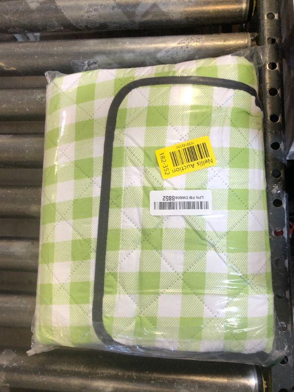 Photo 1 of XEHAHOSH 78.7''x78.7'' Extra Large Picnic Beach Blankets, 3 Layers Plaid Waterproof Thickened Foldable Camping Blanket, All-in-one Portable Mat, Suitable for Park, Camping, Outdoor Indoor, Green