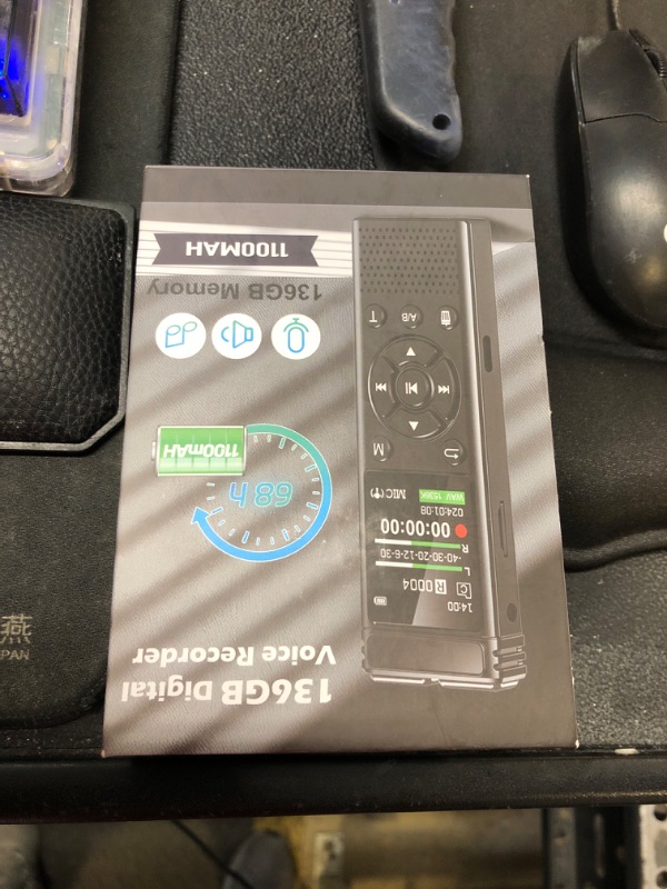 Photo 1 of 136GB Digital Voice Recorder with Playback,9000 Hours Audio Recording Device,Voice Activated Recorder with Noise Reduction,A-B Repeat,Mp3 Player and Password for Lectures Meeting/Classes/Interviews