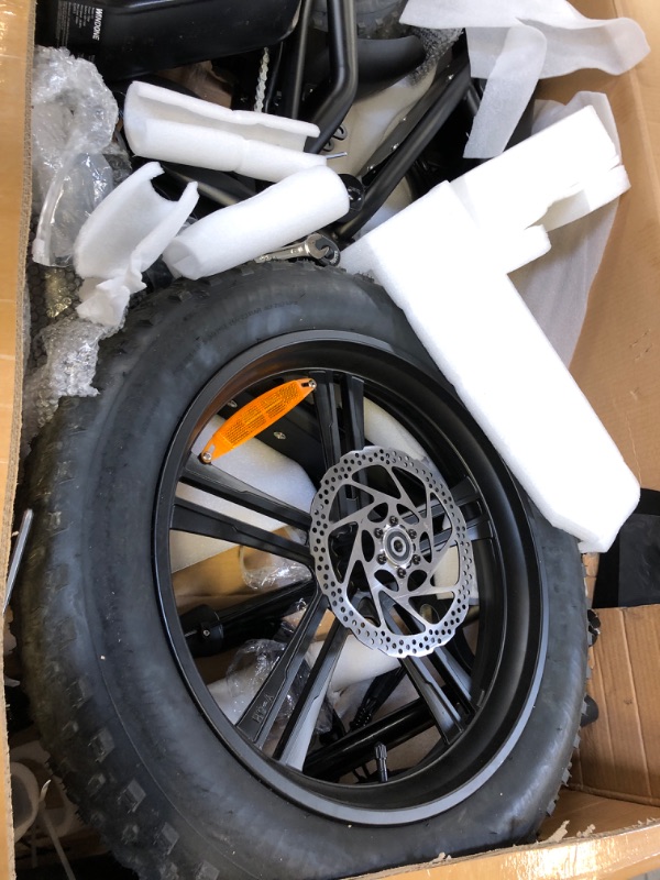 Photo 1 of Windone E2 Electric Bike for Adults, Full Suspension, 48V13Ah Removable Battery, Up to 28MPH & 46.6 Miles (PAS), 750W Ebike with All-Terrain 4.0" Fat Tires, Cruise Control, UL Certified, Moped E-Bike