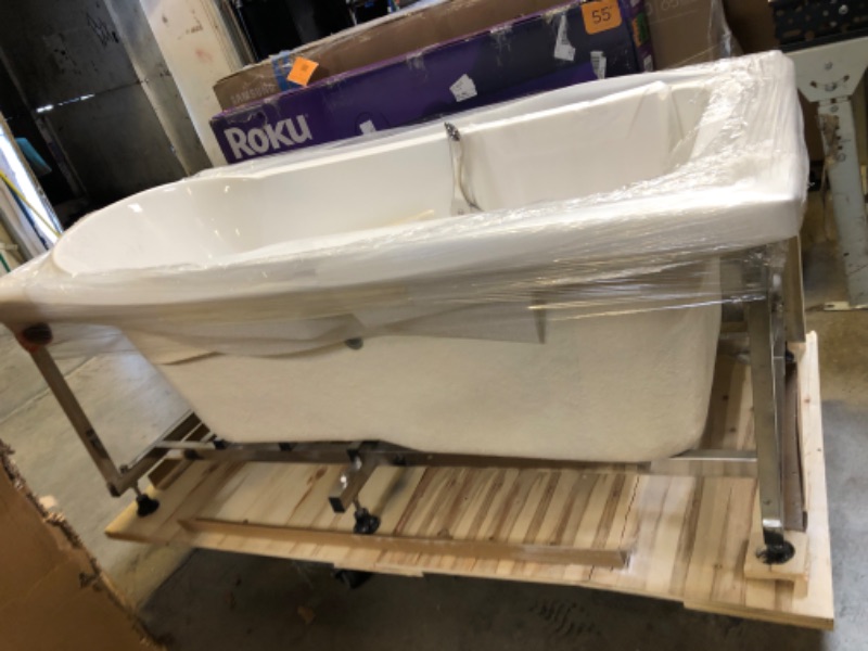 Photo 1 of ANZZI Wide Opening Door Left Drain Step-In Walk-In Whirlpool Tub with Low Entry Threshold in White Finish 30 in. x 60 in. | AMZ3060SILWH