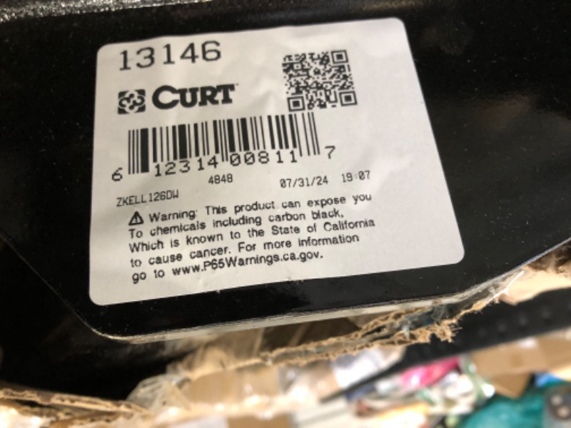 Photo 1 of CURT 13146 Class 3 Trailer Hitch, 2-Inch Receiver, Fits Select Honda Pilot, Acura MDX, GLOSS BLACK POWDER COAT
