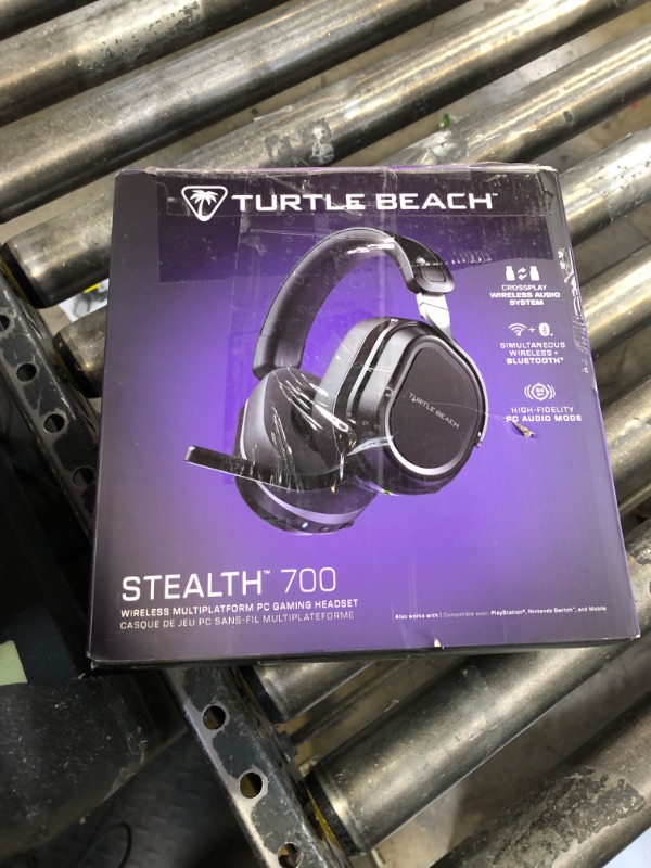 Photo 1 of Turtle Beach Stealth 700 Gen 3 Wireless Multiplatform Amplified Gaming Headset for PC, PS5, PS4, Mobile – 24-bit Audio, 60mm Drivers, High-Bandwidth Microphone, Bluetooth, 80-Hr Battery – Black