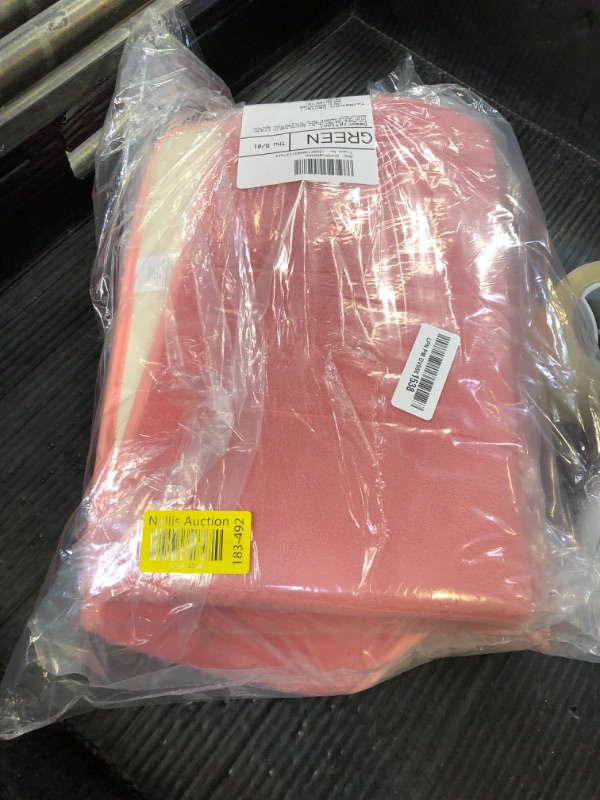 Photo 1 of Pink Memory Foam Bath Mat Set, Bathroom Rugs for 3 Pieces, Toilet Mats, Soft Comfortable, Water Absorption, Non-Slip, Thick, Machine Washable, Easier to Dry for Floor Mats Pink Bathroom Sets