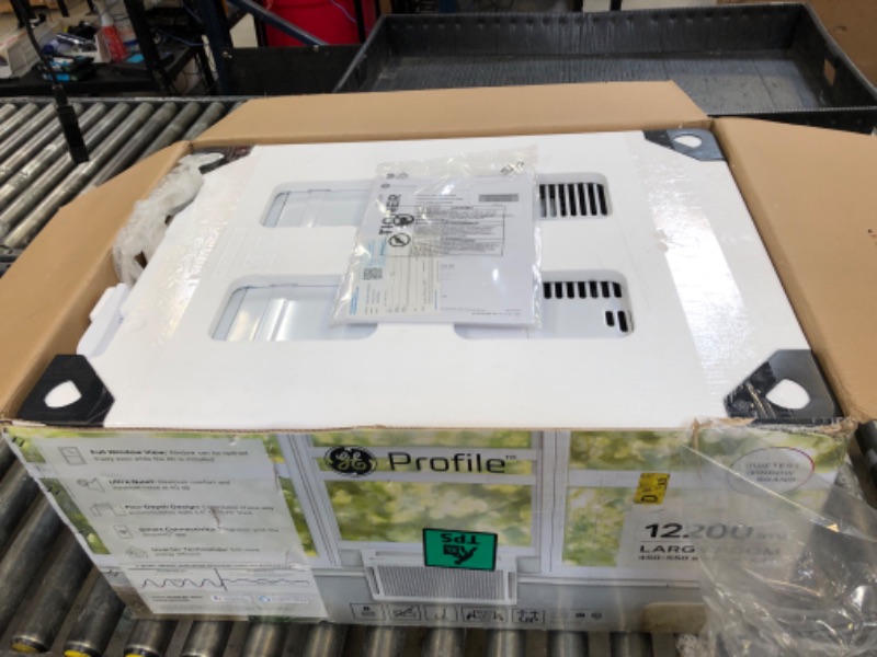 Photo 1 of Profile PHNT12CC Clearview Air Conditioner 12,000, Inverter Technology, Ultra Quiet, Medium Rooms up to 550 Sq. FT, Full Window View with Easy Installation, Energy-Efficient Cooling, 12200 BTU, White