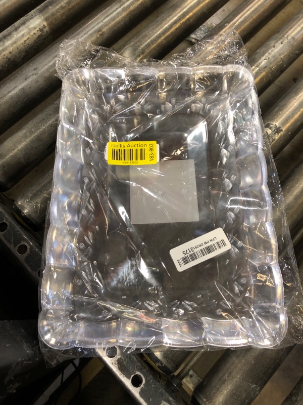 Photo 1 of 6 Pack Clear Plastic Serving Trays for Party, 9 x 13 Inch - Heavy Duty Plastic Trays for Food - Rectangular Party Serving Trays and Platters - Clear Disposable Trays