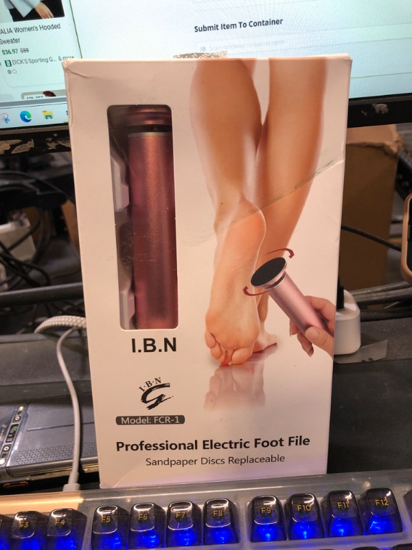 Photo 1 of I.B.N. MODEL FCR-1 PROFESSIONAL ELECTRIC FOOT FILE 