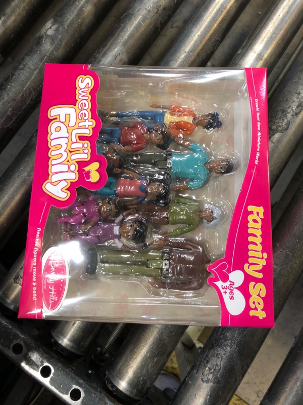 Photo 1 of Beverly Hills Doll Collection Sweet Li'l Family Hispanic Dollhouse People Set of 9 Action Figure Set - Grandpa, Grandma, Mom, Dad, Sister, Brother, Toddler, Twin Boy & Girl