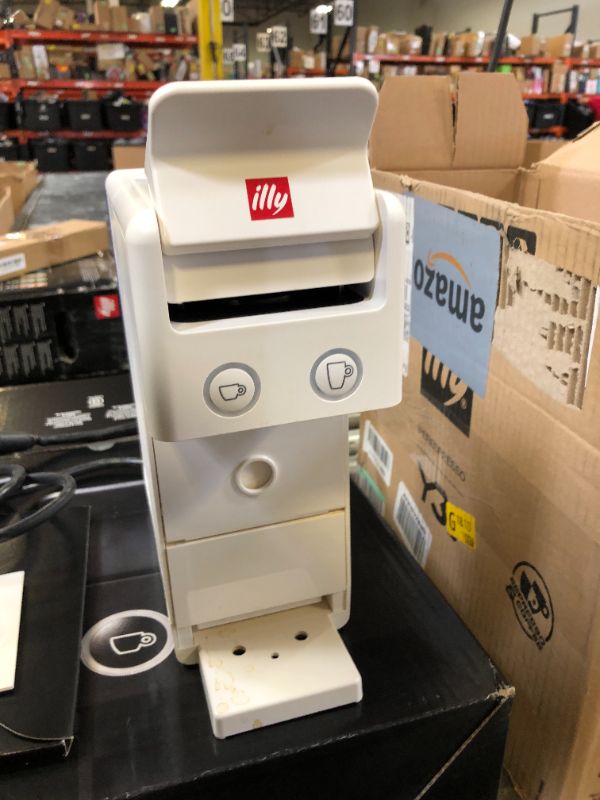 Photo 1 of Illy Y3.3 Espresso Machine, Single Serve Coffee Machine for IperEspresso Capsules, Single Cup Espresso Maker (White)