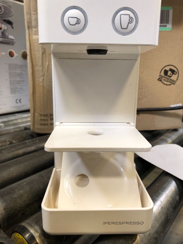 Photo 1 of Illy Y3.3 Espresso Machine, Single Serve Coffee Machine for IperEspresso Capsules, Single Cup Espresso Maker (White)
