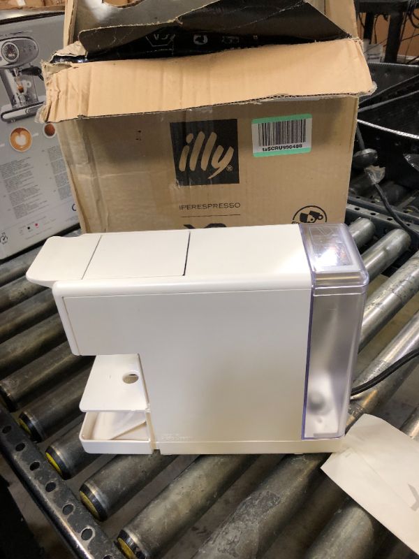 Photo 1 of Illy Y3.3 Espresso Machine, Single Serve Coffee Machine for IperEspresso Capsules, Single Cup Espresso Maker (White)
