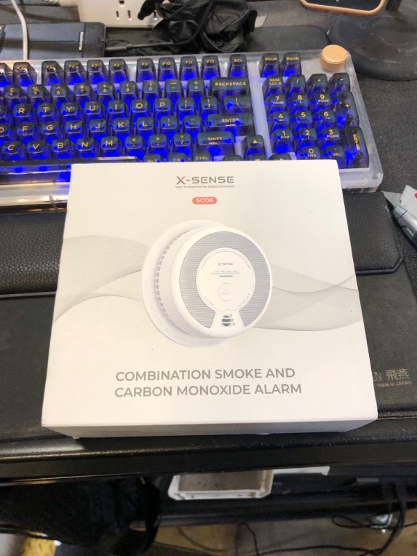 Photo 1 of X-Sense 2-in-1 Smoke and Carbon Monoxide Detector Alarm (Not Hardwired), 10-Year Battery-Operated Dual Sensor Fire & CO Alarm, SC06, 1-Pack