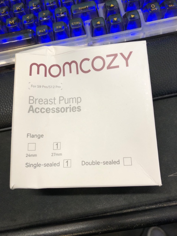 Photo 1 of Momcozy Original S9 Pro/S12 Pro Replacement Accessories, Only Compatible with Momcozy S9 Pro/S12 Pro Breast Pump NOT for S9/S12(27mm Single-Sealed Flange,1 Pack)