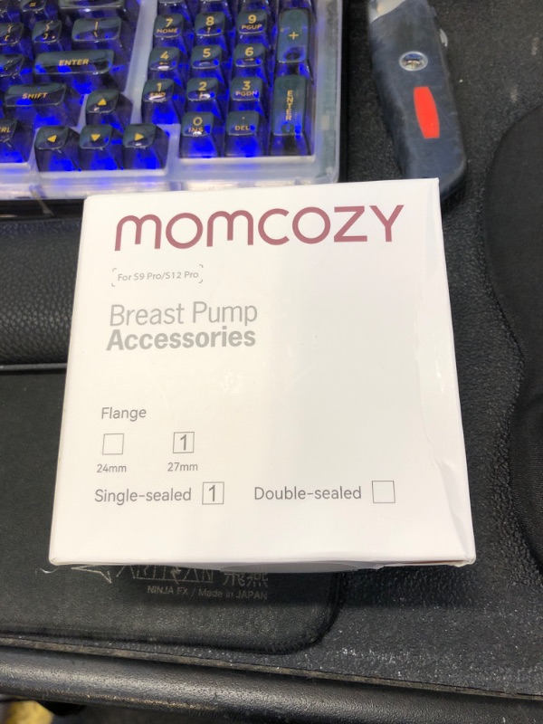 Photo 1 of Momcozy Original S9 Pro/S12 Pro Replacement Accessories, Only Compatible with Momcozy S9 Pro/S12 Pro Breast Pump NOT for S9/S12(27mm Single-Sealed Flange,1 Pack)