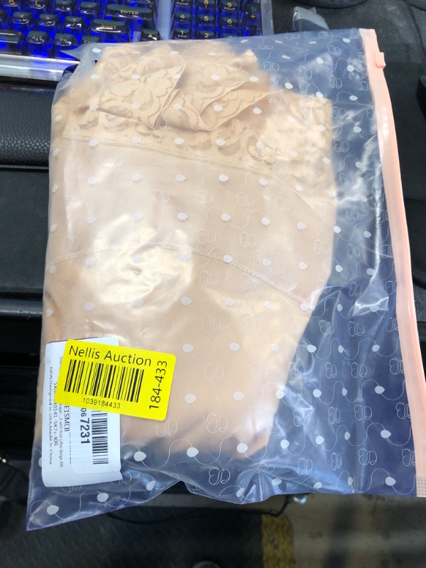 Photo 1 of SHAPELLX Faja Body Shaper Shapewear Tummy Control Plus Size Bodysuit with Butt Lifter Waist Cincher Beige XXL