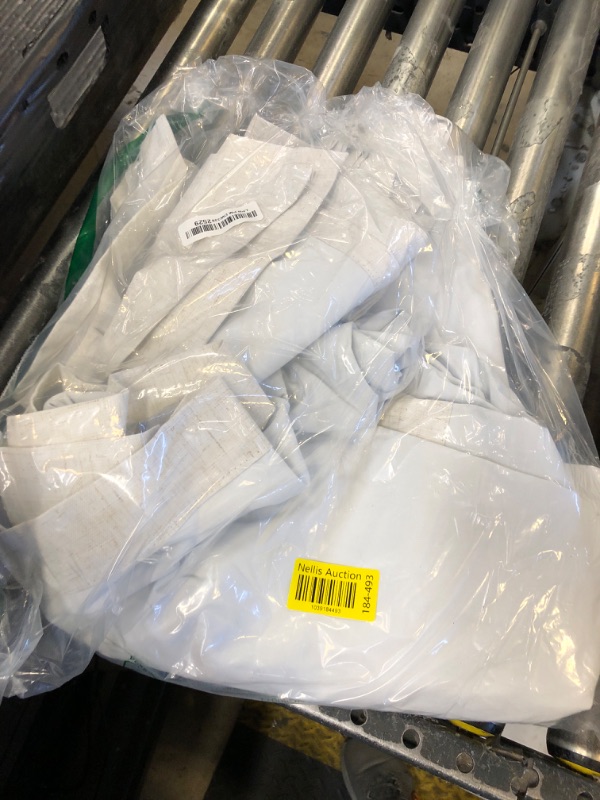 Photo 1 of Cream Linen Blackout Curtains 96 Inch Length 2 Panels Set for Living Room Bedroom Back Tab Thermal Insulated 100% Black Out Linen Drapes Room Darkening Window Curtains 96 Inches Long Ivory Natural