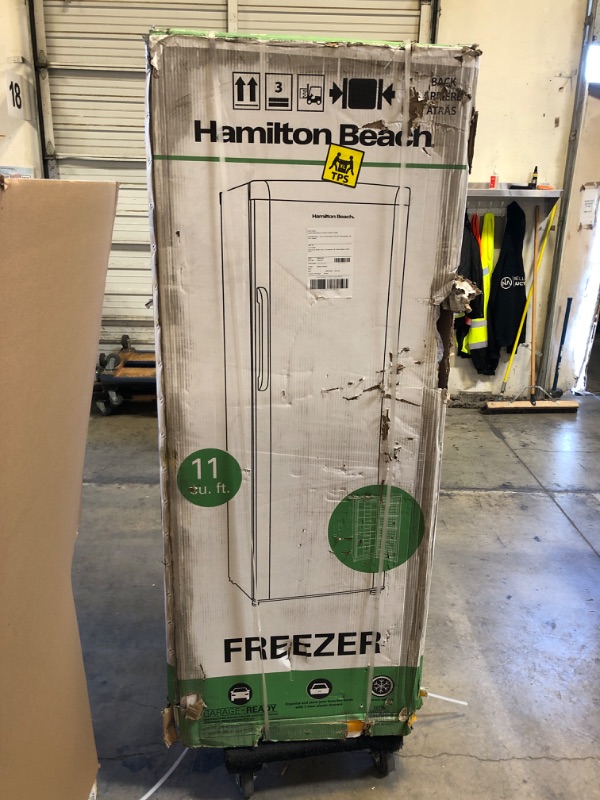 Photo 1 of Hamilton Beach HBFRF1100, 11 cu ft, Upright Freezer, White