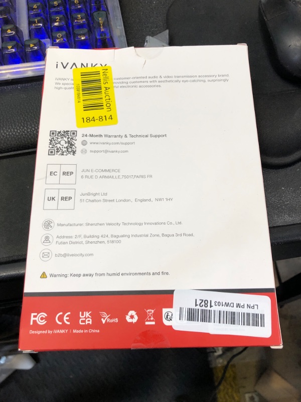 Photo 1 of IVANKY 16K VESA Certified Displayport Cable 2.1, DP Cord [16K@60Hz,8K@120Hz,4K@240Hz], 80Gbps Display Port 2.1/2.0 Cable Support HDR10,HDCP,DSC 1.2a, Compatible Gaming Monitor, TV, Graphics(6.6ft)