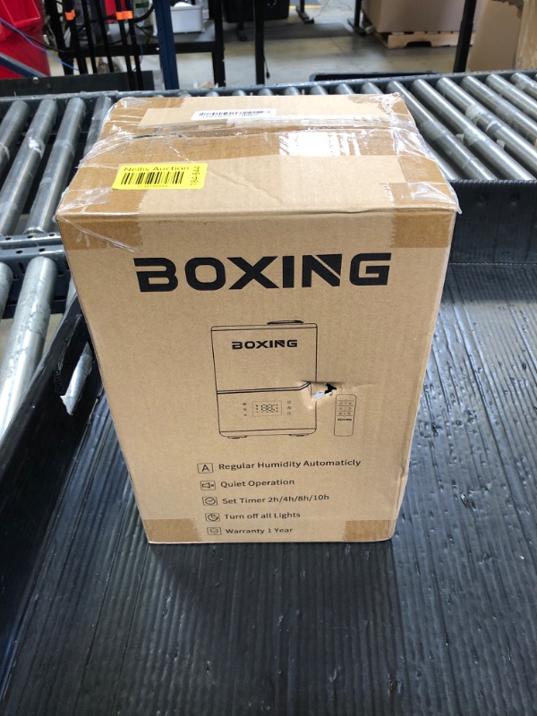 Photo 1 of BOXING Warm and Cool Mist Humidifiers for Bedroom Large Room Home, Air Humidifier with Remote, Top Fill Ultrasonic Diffuser Humidifier with humidistat,Quiet Sleep Bedside Nightstand,Timer,Filter,4.5L
