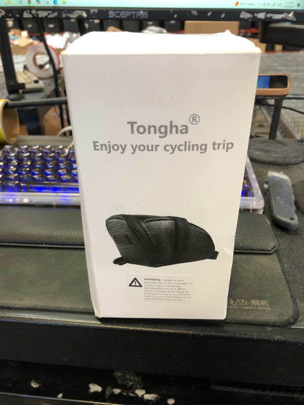 Photo 1 of Tongha Bicycle Seat Bag Water Proof,Bike Pack under Seat,Bike tail Large Capacity Saddle Bag,Wedge Saddle Bag for Bike,Cycling Accessories
