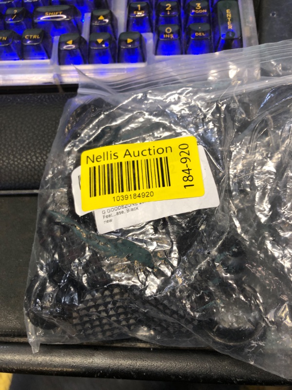 Photo 1 of G GOODSZONE 20/Pack Wrought Iron Glides 1" Foot Pads only for 15/16" Opening Weld Cup Curves Inward Insert Floor Protectors 1-1/4" Base, Black