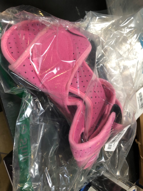 Photo 1 of ANSUSIC Plantar Fasciitis Night Splint-Upgrade 3 Adjustable Planter Facetious Relief Brace,Plantar Fasciitis Relief Women Men M PINK