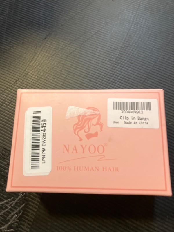 Photo 1 of NAYOO Bangs Hair Clip 100% Real Human Hair Toppers 360°3D Cover Clip in Bangs Hair pieces for Women French Bangs for Daily Wear?Brown?