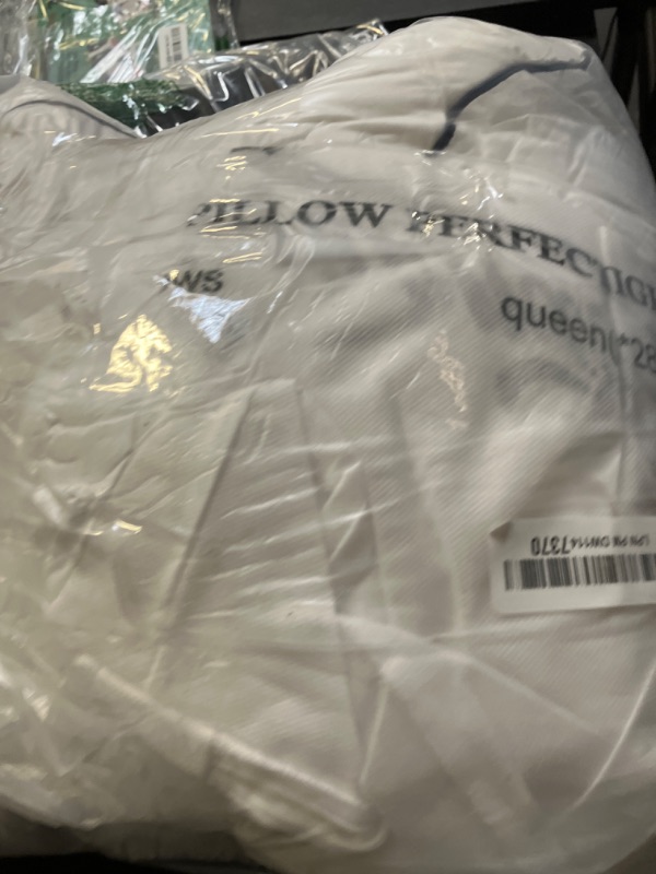 Photo 1 of Homemate Bed Pillows for Sleeping - Queen Size(20''x28'') Set of 2 Allergy Friendly Microfiber Shell Fluffy Down Alternative Filling Breathable Pillow Suitable Back Stomach or Side Sleepers, White