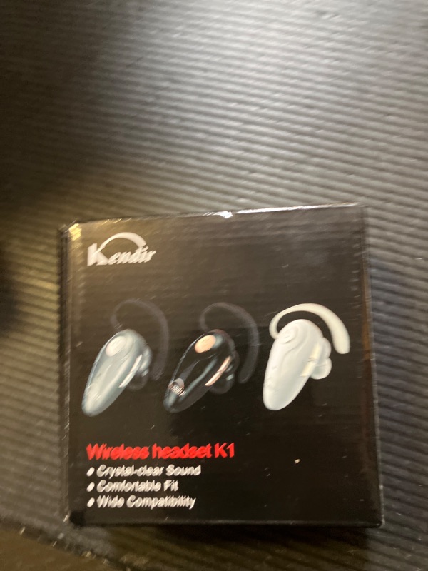 Photo 1 of Kendir Bluetooth Headset, V5.0 Ultralight Wireless Headphone Cell Phone Earpiece with Mic Headsetcase,Volume Control, Handsfree Earbud,Compatible with Android/iPhone/Smartphones/Laptop