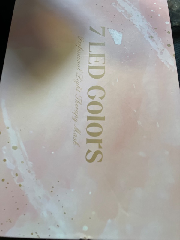 Photo 1 of SDKWDH Red Light Therapy for Face, 7 Colors LED Face Mask Light Therapy At Home, Led Face Mask Light Therapy, Pink