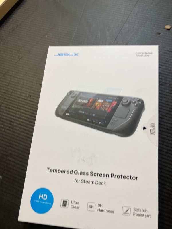 Photo 1 of JSAUX 2-Pack Steam Deck Screen Protector, Ultra HD Glass Protector 9H Hardness Easy to Install with Guiding Frame Scratch Resistant Tempered Glass for Steam Deck/Steam Deck OLED, Come with Toolkits