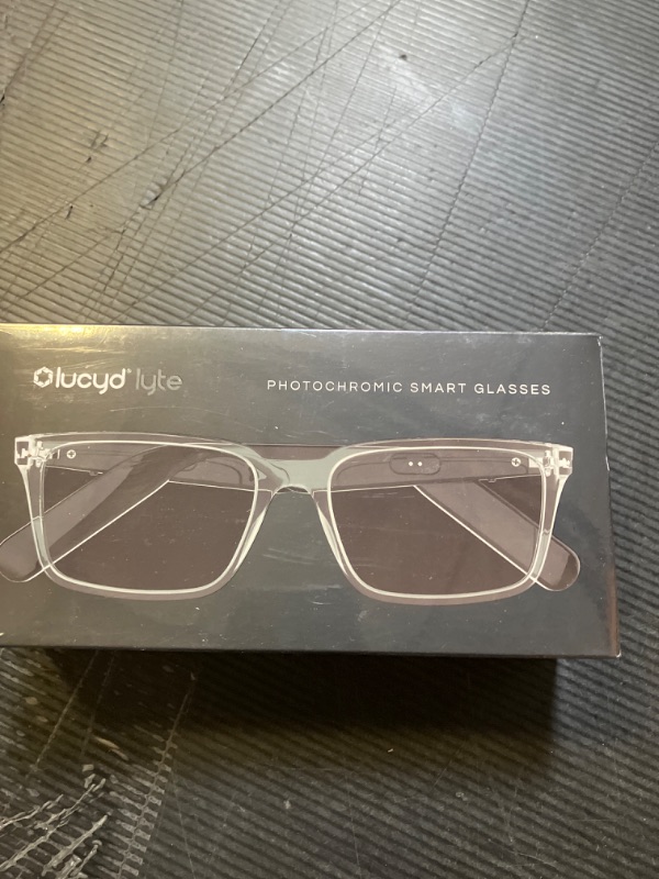 Photo 1 of Lucyd Lyte (2025 Version) Smart Glasses for Men - Bluetooth Smart Eyewear with Light Adaptive Photochromic Lenses, Open Ear Speakers & Microphone - Eclipse (Standard)