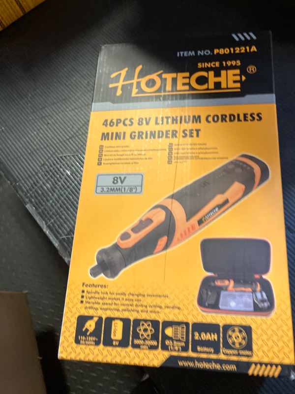 Photo 1 of Hoteche Mini Cordless Rotary Tool Kit 5-Speed 8V Li-ion Battery with 42 Accessories - Precision Multi-Purpose Electric Rotary Tool for Grinding, Sanding, Cutting and Engraving