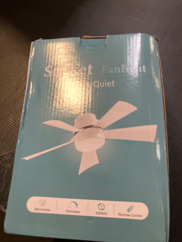 Photo 1 of Bstsilver Upgrade Socket Fan Light Combo w/Remote Adjustable Speed 40W, 3000-6500K LED Dimmable 3 Timer, E26 Screw in Ceiling Fan w/Spare Light Panel for Bedroom Kitchen Laundry Room Garage Closet