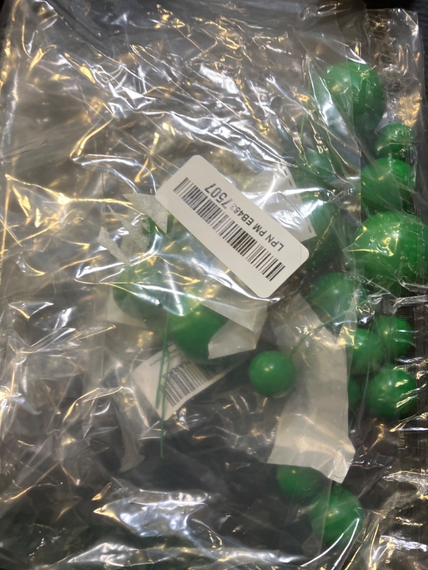 Photo 1 of BEISHIDA 20 PCS Green Mini Ball Cake Toppers Foam Cake Balls Decoration Supplies for Happy Birthday Anniversary Wedding Baby Shower Cake Decorations