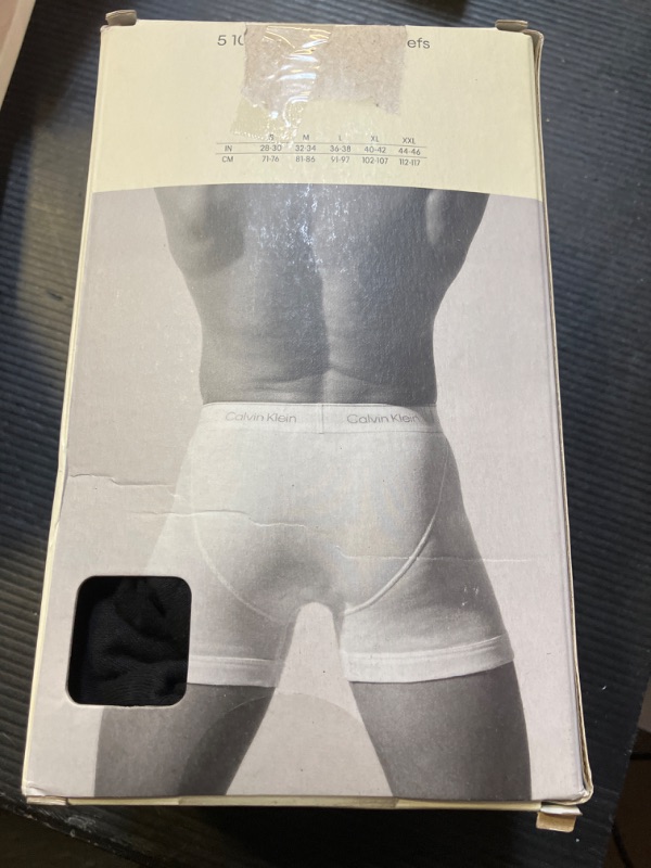 Photo 1 of Calvin Klein Men's Cotton Classics 5-pack Boxer Brief, 5 Black, Large