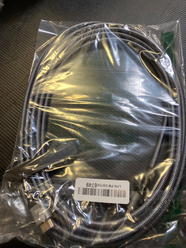 Photo 1 of Highwings 8K@60 Long HDMI Cable 15FT, 48Gbps 2.1 High Speed Gaming HDMI Cord 4K120 144Hz RTX 3090 eARC HDCP 2.2&2.3 Compatible for PS5, SoundBar, AVR, UHD TV