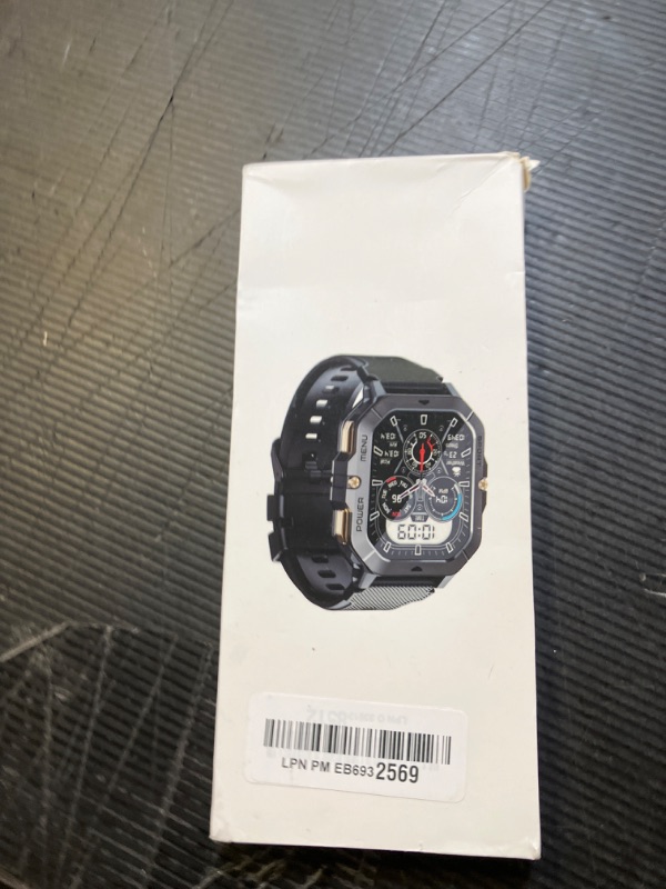 Photo 1 of Military Smart Watches for Men (Answer/Make Calls), 2.02'' Fitness Smart Watch for Android and iPhone, Waterproof Fitness Tracker with Blood Pressure/Heart Rate/Sleep/100+ Sport Modes, Watches for Men