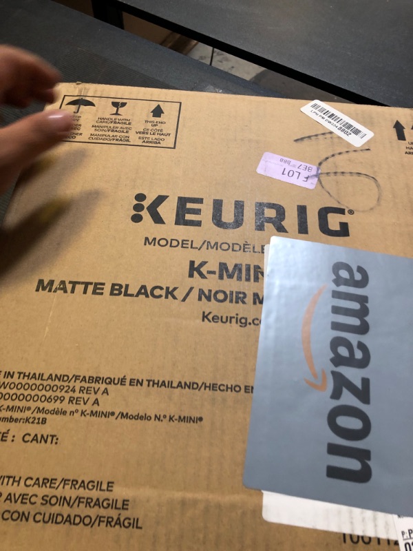 Photo 1 of Keurig K-Mini Single Serve K-Cup Pod Coffee Maker, 6 to 12oz Brew size, with Cord Storage, Perfect for Small Spaces, Black