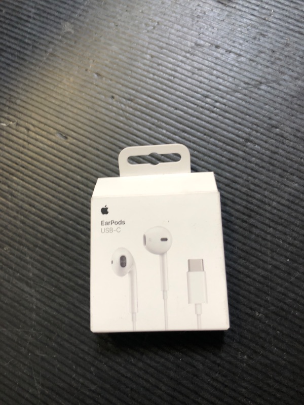 Photo 1 of Apple EarPods Headphones with USB-C Plug, Wired Ear Buds with Built-in Remote to Control Music, Phone Calls, and Volume
