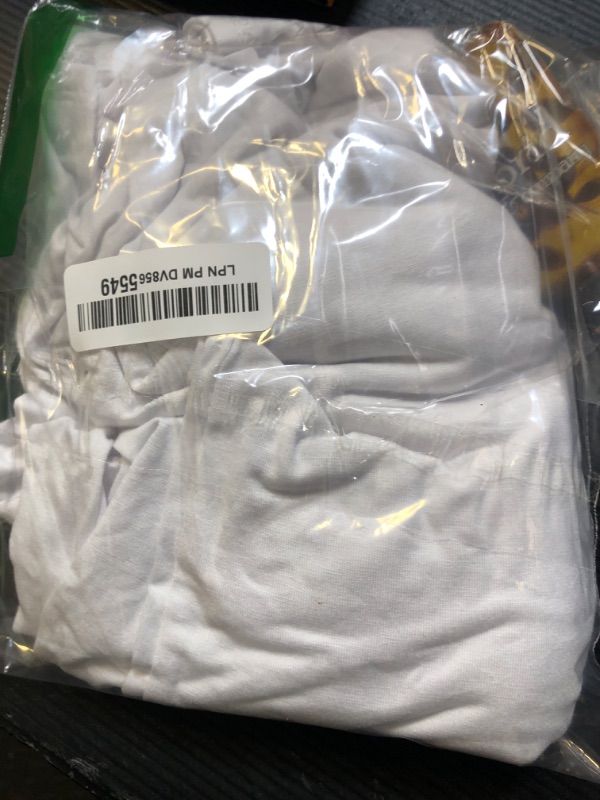 Photo 1 of & Company Women Palazzo Pants w/Fold Over Waist Band KPZ26932 White M