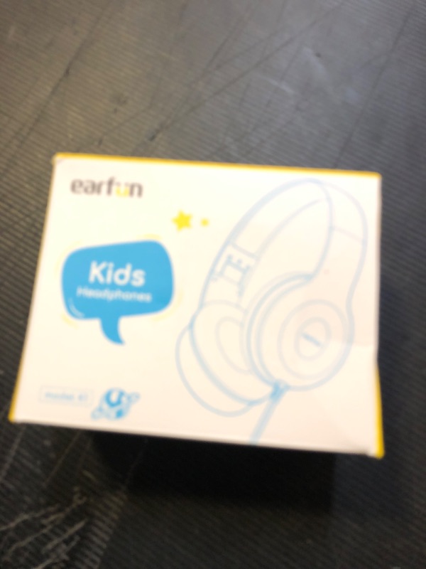 Photo 1 of EarFun Kids Headphones Wired with Microphone, 85/94dB Volume Limit Headphones for Kids, Portable Wired Headphone with Shareport, Stereo Sound Foldable Headset for School/Tablet/iPad/Kindle, Black Red