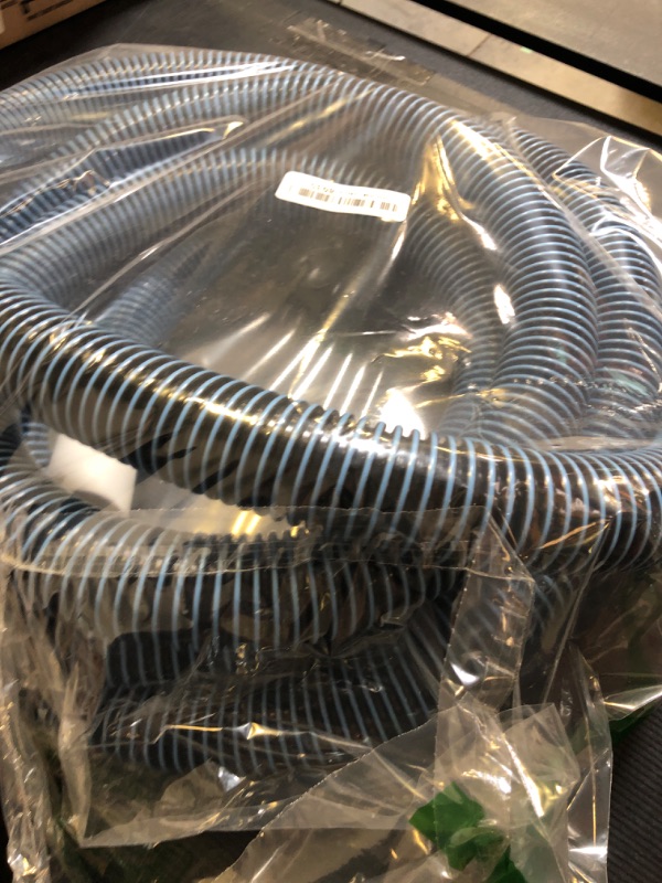 Photo 1 of Pool Vacuum Hose With Swivel Cuff 1-1/2" Diameter 18FT Flexible Heavy Duty Pool Vacuum Cleaning Hose Perfect for Above&In Ground Swimming Pool