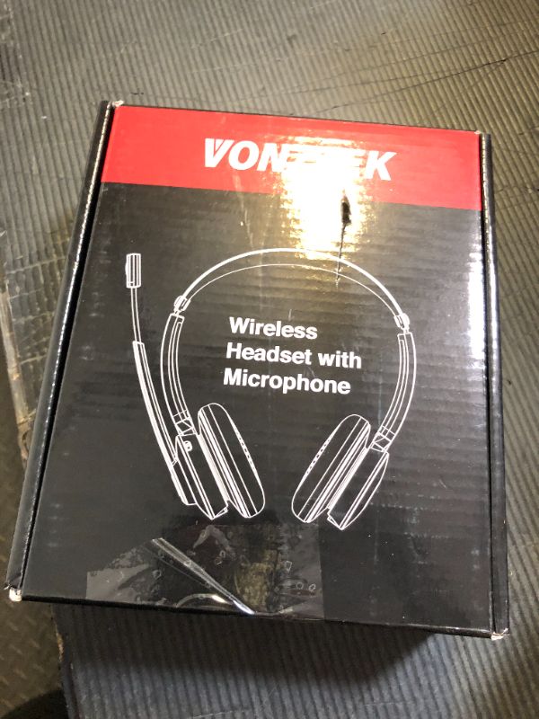 Photo 1 of Vonztek Wireless Headset?Bluetooth Headset with Microphone Noise Cancellation Wireless Headphones with USB Dongle Connection and Microphone Mute for PC/Laptop/Smartphone/Teams/Home