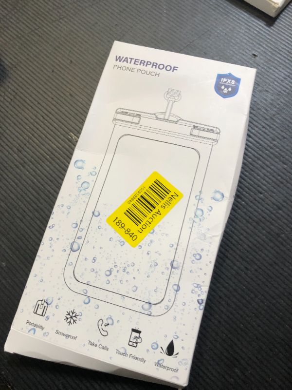 Photo 1 of 2 Pack Waterproof Phone Pouch- 3D Design 7.5" Waterproof Phone Case for iPhone 16/15/14/13/12/11 Pro Max Plus Samsung, IPX8 Cellphone Dry Bag Beach Cruise Essentials, Black+Blue