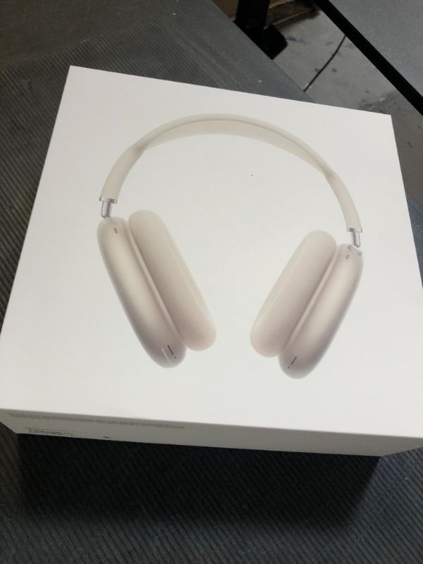 Photo 1 of Apple AirPods Max Wireless Over-Ear Headphones, Pro-Level Active Noise Cancellation, Transparency Mode, Personalized Spatial Audio, USB-C Charging, Bluetooth Headphones for iPhone - Starlight