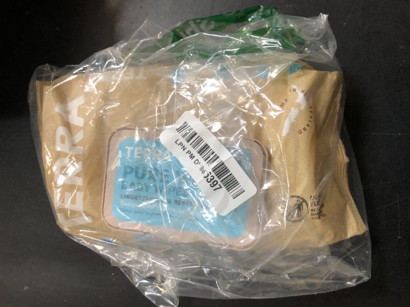 Photo 1 of Terra Organics Pure New Zealand Water Bamboo Baby Wipes, Biodegradable, Natural, 1 Pack of 70 Wipes