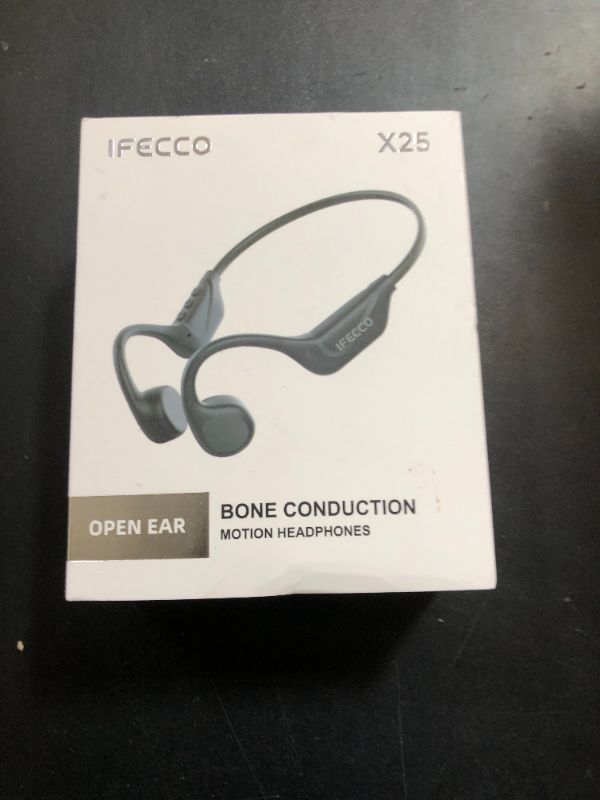 Photo 1 of IFECCO Bone Conduction Headphones Bluetooth 5.4 - Wireless Open Ear Headphones with Mic,IPX5 Waterproof Bone Conduction Earbuds 10H Playtime for Cycling Running Hiking Bicycle