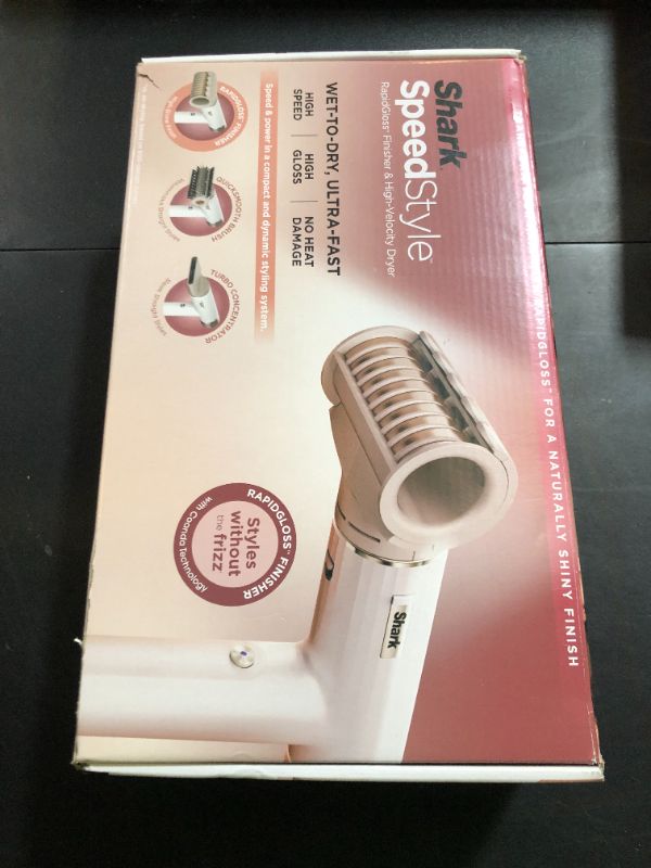 Photo 1 of Shark Hair Dryer | SpeedStyle | No Heat Damage Hair Styling Tool | 3 Styling Tools Included | Portable & Powerful Blow Dryer | Best for Straight & Wavy Hair | Silk | HD331
