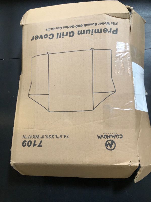 Photo 1 of Comnova Grill Cover 75 Inch, 7109 BBQ Cover for Weber Summit 600 Series 6 Burner Grills, 600D Heavy Duty & Waterproof Barbeque Cover for Weber, Char-Broil, Monument, Brinkmann, Dyna-glo, and Nexgrill